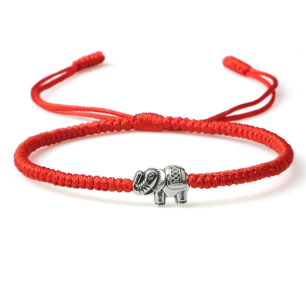 Tibetan Buddhist Charm Bracelets & Bangles Lucky Buddha Elephant Dumbbell Beaded