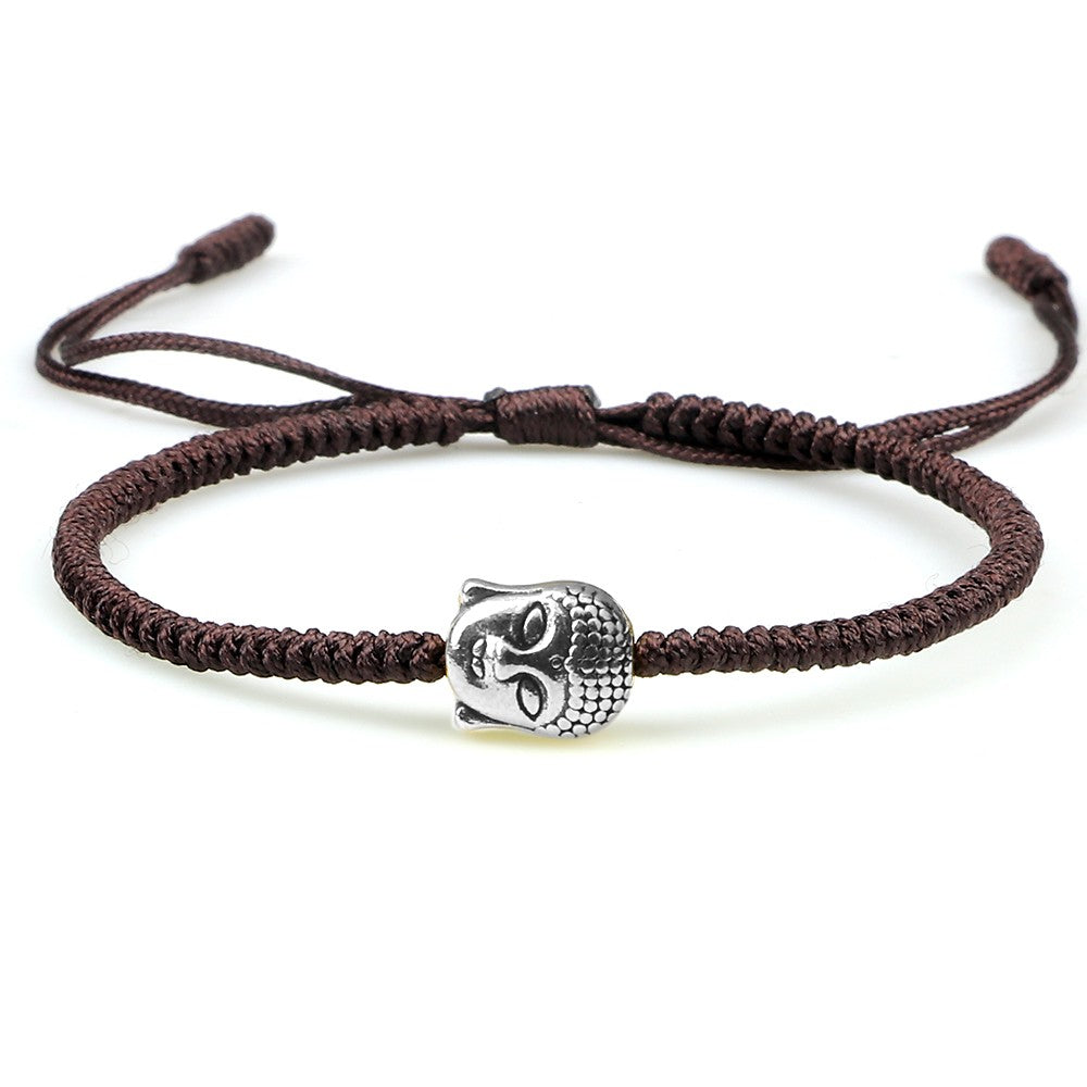 Tibetan Buddhist Charm Bracelets & Bangles Lucky Buddha Elephant Dumbbell Beaded