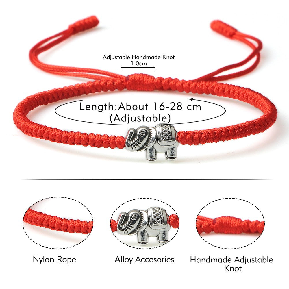 Tibetan Buddhist Charm Bracelets & Bangles Lucky Buddha Elephant Dumbbell Beaded