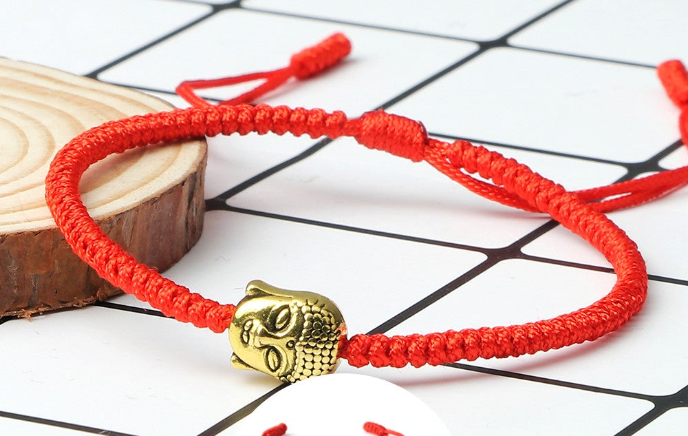 Tibetan Buddhist Charm Bracelets & Bangles Lucky Buddha Elephant Dumbbell Beaded