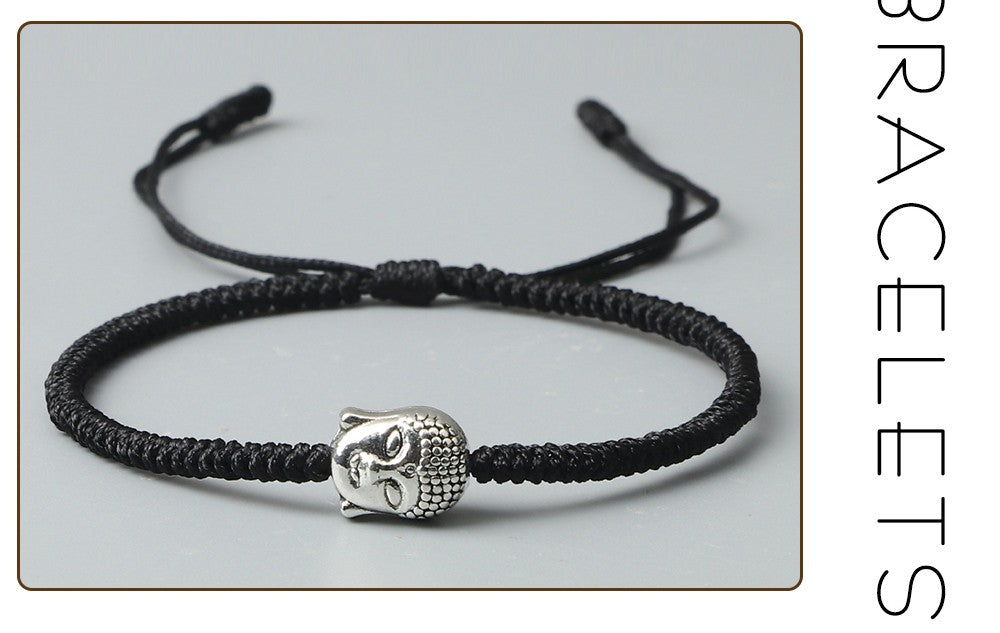 Tibetan Buddhist Charm Bracelets & Bangles Lucky Buddha Elephant Dumbbell Beaded