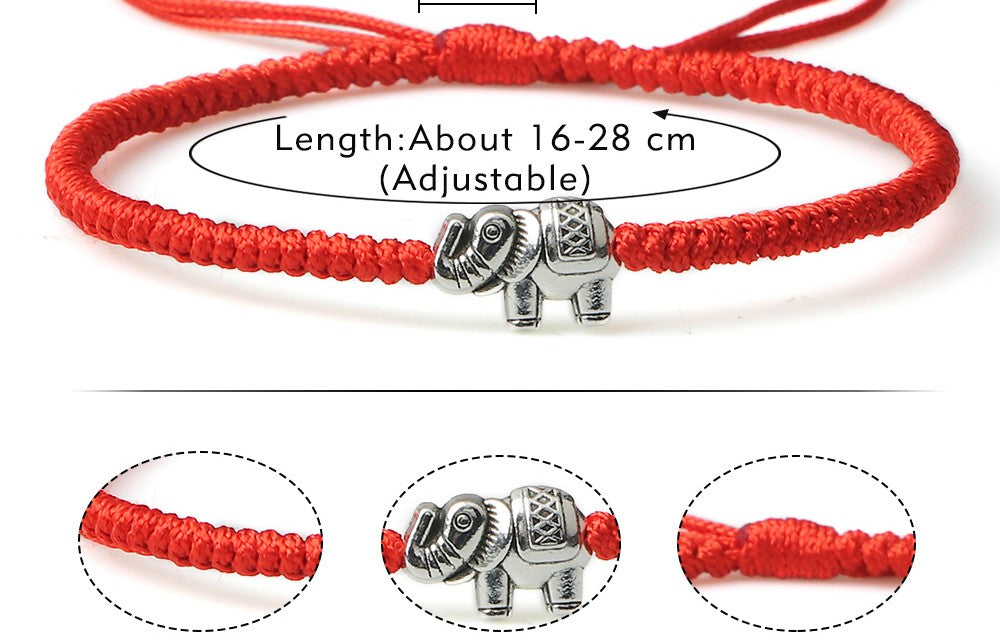 Tibetan Buddhist Charm Bracelets & Bangles Lucky Buddha Elephant Dumbbell Beaded