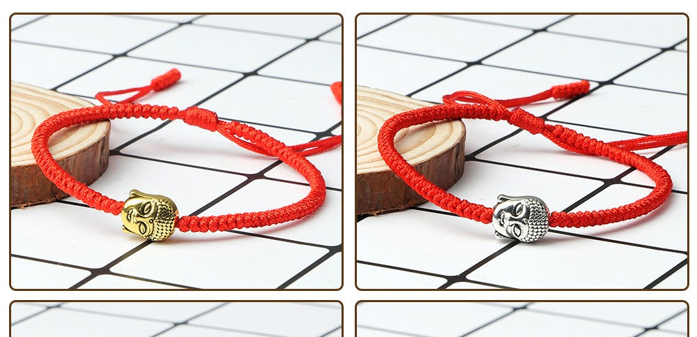 Tibetan Buddhist Charm Bracelets & Bangles Lucky Buddha Elephant Dumbbell Beaded