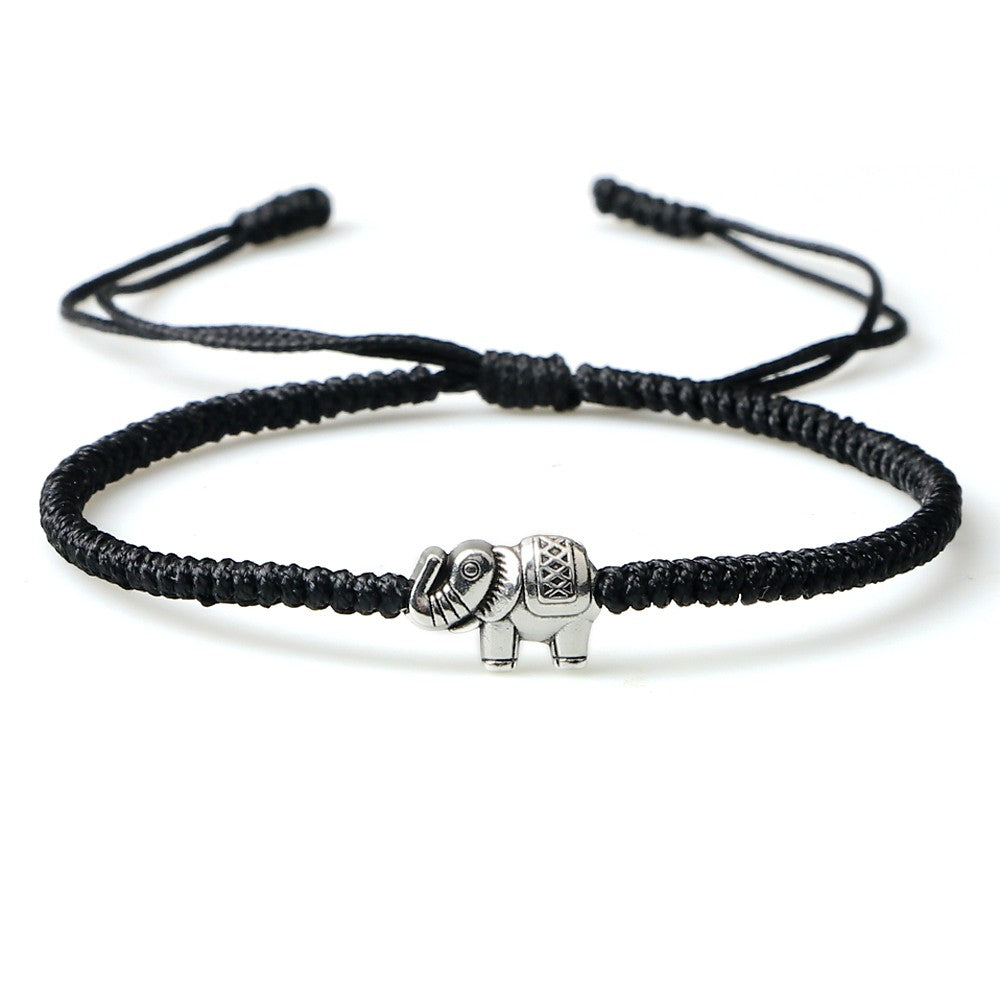 Tibetan Buddhist Charm Bracelets & Bangles Lucky Buddha Elephant Dumbbell Beaded