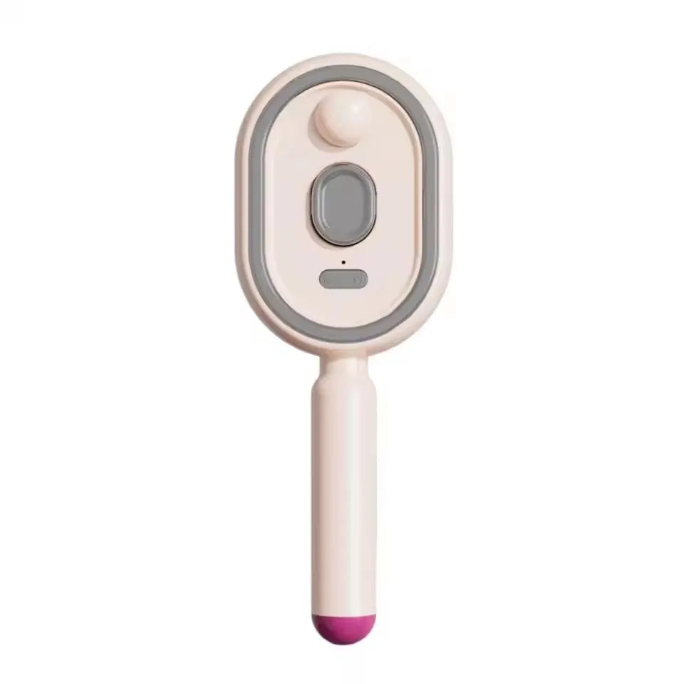 Electric Spray Hair Brush 2-In-1 Misting Hair Brush With Water Spray Reduce Frizz Anti-Static Retractable Steam Massage Comb