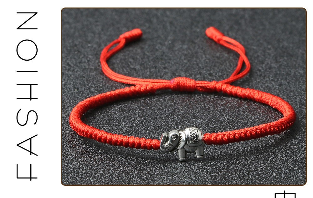 Tibetan Buddhist Charm Bracelets & Bangles Lucky Buddha Elephant Dumbbell Beaded