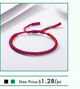 Tibetan Buddhist Charm Bracelets & Bangles Lucky Buddha Elephant Dumbbell Beaded