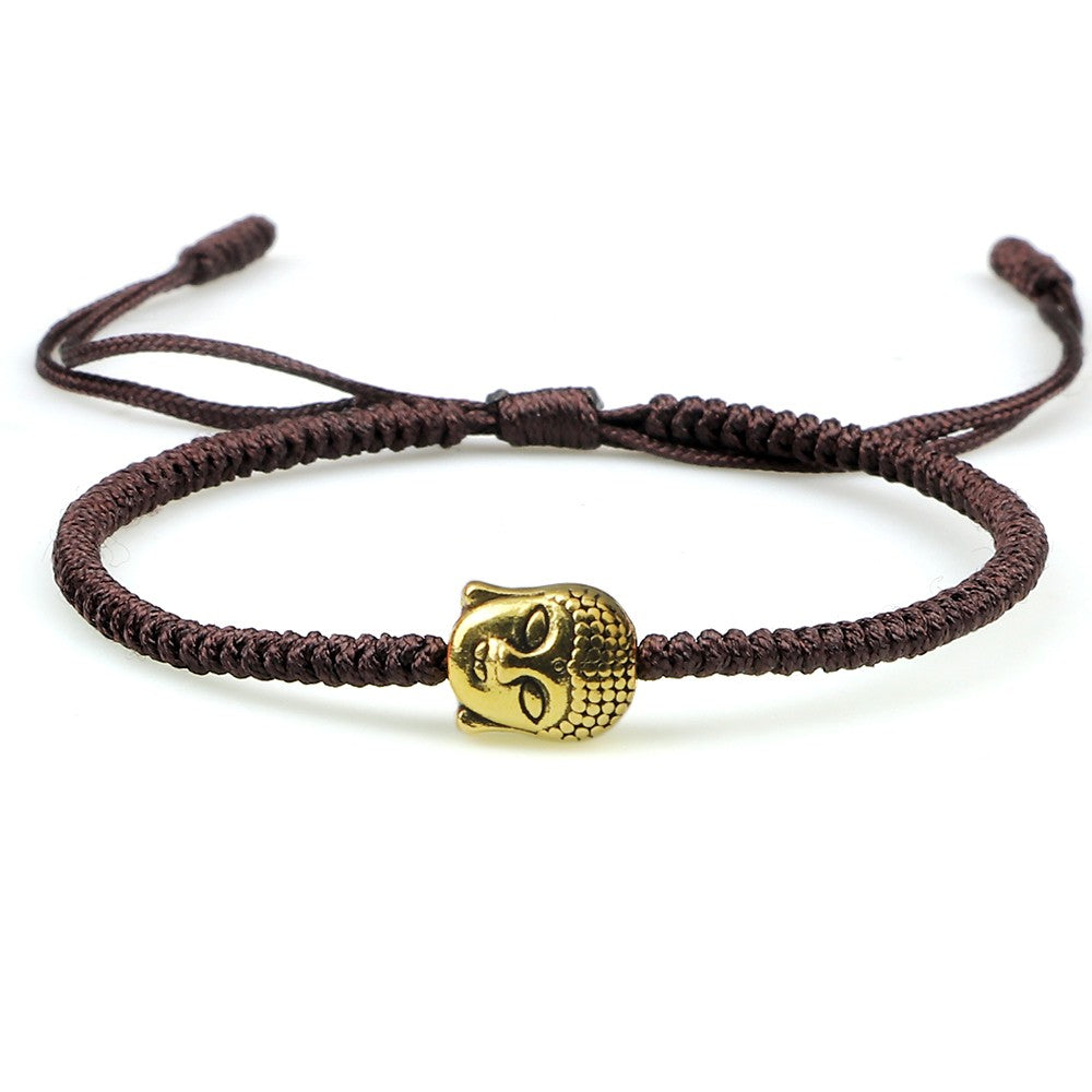 Tibetan Buddhist Charm Bracelets & Bangles Lucky Buddha Elephant Dumbbell Beaded