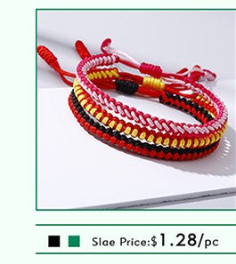 Tibetan Buddhist Charm Bracelets & Bangles Lucky Buddha Elephant Dumbbell Beaded