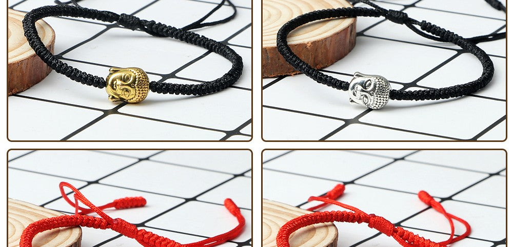 Tibetan Buddhist Charm Bracelets & Bangles Lucky Buddha Elephant Dumbbell Beaded